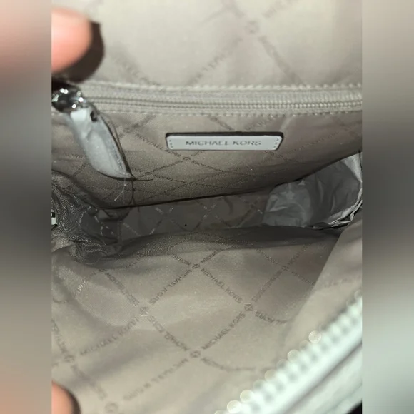 EUC Michael Kors Jaycee Embellished Denim Backpack - Picture 11 of 16